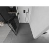 MEXEN/S - KIOTO Sprchová zástěna WALK-IN s poličkou a držákem ručníků 100 x 200, transparent/černá 8 mm, černá 800-100-121-70-70
