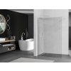 MEXEN/S - Kioto Sprchová zástěna WALK-IN 55 x 200, transparent 8 mm, bílá 800-055-101-20-00
