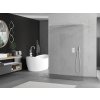 MEXEN/S - Kioto Sprchová zástěna WALK-IN volněstojící 105 x 200, transparent 8 mm, bílá 800-105-002-20-00
