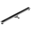 MEXEN/S - Flat 360 MGB odtokový žlab otočný 100 cm černá sklo 1026100-40