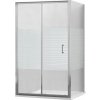 MEXEN/S - APIA sprchový kout 115x80, dekor - pruhy, chrom 840-115-080-01-20