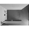 MEXEN/S - Kioto+ L Sprchová zástěna WALK-IN s poličkou a držákem ručníků 80 x 200 cm, dekor, černá 800-080-123-70-30