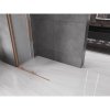 MEXEN/S - Velar Sprchová zástěna posuvná Walk-in 100 x 200 cm, dekor 8 mm, měď kartáčovaná 871-100-000-33-65