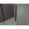 MEXEN/S - Velar Sprchová zástěna posuvná Walk-in 100 x 200 cm, dekor 8 mm, měď kartáčovaná 871-100-000-33-65