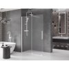 MEXEN/S - Velar Sprchová zástěna posuvná Walk-in 130 x 200 cm, dekor 8 mm, bílá 871-130-000-33-20