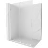 MEXEN/S - Velar Sprchová zástěna posuvná Walk-in 130 x 200 cm, dekor 8 mm, bílá 871-130-000-33-20