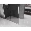 MEXEN/S - Velar Sprchová zástěna posuvná Walk-in 150 x 200 cm, grafit 8 mm, bílá 871-150-000-43-20