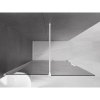 MEXEN/S - Velar Sprchová zástěna posuvná Walk-in 150 x 200 cm, grafit 8 mm, bílá 871-150-000-43-20