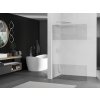 MEXEN/S - Kioto L Sprchová zástěna WALK-IN 80 x 200, transparent/dekor, nikl kartáčovaná 800-080-103-97-35
