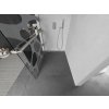 MEXEN/S - Kioto+ L Sprchová zástěna WALK-IN s poličkou a držákem ručníků 110 x 200 cm, bílý vzor, nikl kartáčovaná 800-110-123-97-97