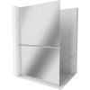 MEXEN/S - Kioto+ L Sprchová zástěna WALK-IN s poličkou a držákem ručníků 80 x 200 cm, zrcadlová, nikl kartáčovaná 800-080-123-97-50