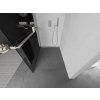 MEXEN/S - Kioto+ L Sprchová zástěna WALK-IN s poličkou a držákem ručníků 90 x 200 cm, grafit, nikl kartáčovaná 800-090-123-97-40