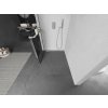MEXEN/S - Kioto+ L Sprchová zástěna WALK-IN s poličkou a držákem ručníků 90 x 200 cm, černý vzor, nikl kartáčovaná 800-090-123-97-77