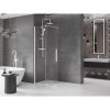 MEXEN/S - Velar posuvné sprchové dveře Walk-in 100, transparent, bílá 871-100-000-03-20