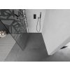 MEXEN/S - Kioto Sprchová zástěna Walk-in 120 x 200, bílý vzor 8 mm, grafit kartáčovaná 800-120-101-66-85