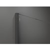 MEXEN/S - Kioto Sprchová zástěna Walk-in 120 x 200, bílý vzor 8 mm, grafit kartáčovaná 800-120-101-66-85