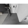 MEXEN/S - Kioto+ Sprchová zástěna WALK-IN s poličkou a držákem ručníků 90 x 200 cm, černý vzor, grafit kartáčovaná 800-090-121-66-77