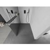 MEXEN/S - Kioto+ Sprchová zástěna WALK-IN s poličkou a držákem ručníků 70 x 200 cm, zrcadlová, grafit kartáčovaná 800-070-121-66-50