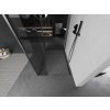 MEXEN/S - Kioto Sprchová zástěna WALK-IN 90 x 80 x 40 cm, transparent, grafit kartáčovaná 800-090-080-221-66-00-040