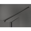 MEXEN/S - Kioto Sprchová zástěna WALK-IN 90 x 80 x 40 cm, transparent, grafit kartáčovaná 800-090-080-221-66-00-040