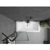 MEXEN/S - Cube obdélníková vana 180 x 80 cm s panelem+ vanová zástěna 80 cm, černá vzor 550518080X9408117070