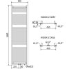 MEXEN/S - Mars radiátor + topná tyč 1800 x 500 mm, 900 W, černá W110-1800-500-6900-70
