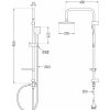 MEXEN/S - X62 chrom sprchový sloup 798626291-00