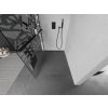 MEXEN/S - KIOTO Sprchová zástěna WALK-IN s poličkou a držákem ručníků 90 x 200, transparent/bílý dekor 8 mm, černá 800-090-121-70-85