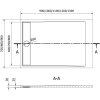 MEXEN - Amon obdélníková sprchová vanička SMC 100 x 70 cm, černá 4F707010
