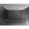 MEXEN/S - Kioto Sprchová zástěna WALK-IN 105 x 90 x 40 cm, transparent, bílá 800-105-090-221-20-00-040