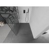 MEXEN/S - Kioto L Sprchová zástěna WALK-IN 90 x 200, bílý vzor, černá 800-090-103-70-85