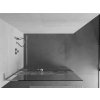 MEXEN/S - Kioto+ L Sprchová zástěna WALK-IN s poličkou a držákem ručníků 90 x 200 cm, bílý vzor, chrom 800-090-123-01-85