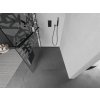 MEXEN/S - Kioto+ L Sprchová zástěna WALK-IN s poličkou a držákem ručníků 90 x 200 cm, bílý vzor, černá 800-090-123-70-85