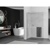 MEXEN/S - Kioto+ Sprchová zástěna WALK-IN s poličkou a držákem ručníků 90 x 200 cm, transparent, bílá 800-090-121-20-00