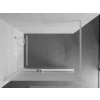 MEXEN/S - Kioto+ Sprchová zástěna WALK-IN s poličkou a držákem ručníků 90 x 200 cm, vzor, bílá 800-090-121-20-30