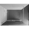MEXEN/S - Kioto+ Sprchová zástěna WALK-IN s poličkou a držákem ručníků 90 x 200 cm, černý vzor, bílá 800-090-121-20-70