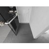 MEXEN/S - Kioto+ Sprchová zástěna WALK-IN s poličkou a držákem ručníků 90 x 200 cm, černý vzor, bílá 800-090-121-20-70
