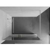 MEXEN/S - Kioto+ Sprchová zástěna WALK-IN s poličkou a držákem ručníků 90 x 200 cm, zrcadlové, bílá 800-090-121-20-50