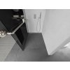 MEXEN/S - Kioto+ L Sprchová zástěna WALK-IN s poličkou a držákem ručníků 80 x 200 cm, grafit, nikl kartáčovaná 800-080-123-97-40