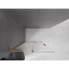 MEXEN/S - Velar L Sprchová zástěna posuvná Walk-in 110 x 200 cm, transparent 8 mm, měď kartáčovaná 871-110-003-03-65
