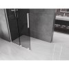 MEXEN/S - Velar L Sprchová zástěna posuvná Walk-in 110 x 200 cm, grafit 8 mm, bílá 871-110-003-43-20