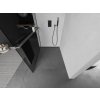 MEXEN/S - Kioto+ Sprchová zástěna WALK-IN s poličkou a držákem ručníků 80 x 200 cm, grafit, grafit kartáčovaná 800-080-121-66-40
