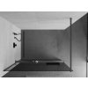 MEXEN/S - Kioto+ Sprchová zástěna WALK-IN s poličkou a držákem ručníků 80 x 200 cm, grafit, grafit kartáčovaná 800-080-121-66-40