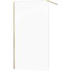 MEXEN/S - KIOTO Sprchová zástěna WALK-IN 60x200 cm 8 mm, zlatá, transparent 800-060-101-50-00