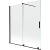 MEXEN/S - Velar Dvoukřídlá posuvná vanová zástěna 150 x 150 cm, transparent, černá 896-150-000-01-70