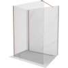 MEXEN/S - Kioto Sprchová zástěna WALK-IN 120 x 110 cm, transparent, měď kartáčovaná 800-120-212-65-00-110