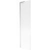 MEXEN/S - Next L vanová zástěna FIX 50 x 150 cm, proužky, chrom 895-050-000-03-09-01
