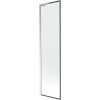MEXEN/S - Next L vanová zástěna FIX 50 x 150 cm, černá vzor, chrom 895-050-000-03-70-01