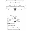 MEXEN/S - Erik sprchový sloup včetně vanové termostatické baterie Nox, chrom 77350205-00