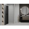 MEXEN - Roma Sprchové dveře křídlové 70, grafit, chrom se stěnovým profilem 854-070-000-01-40